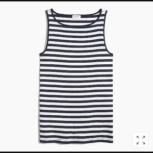 Jcrew Striped Open Neck Cami Top